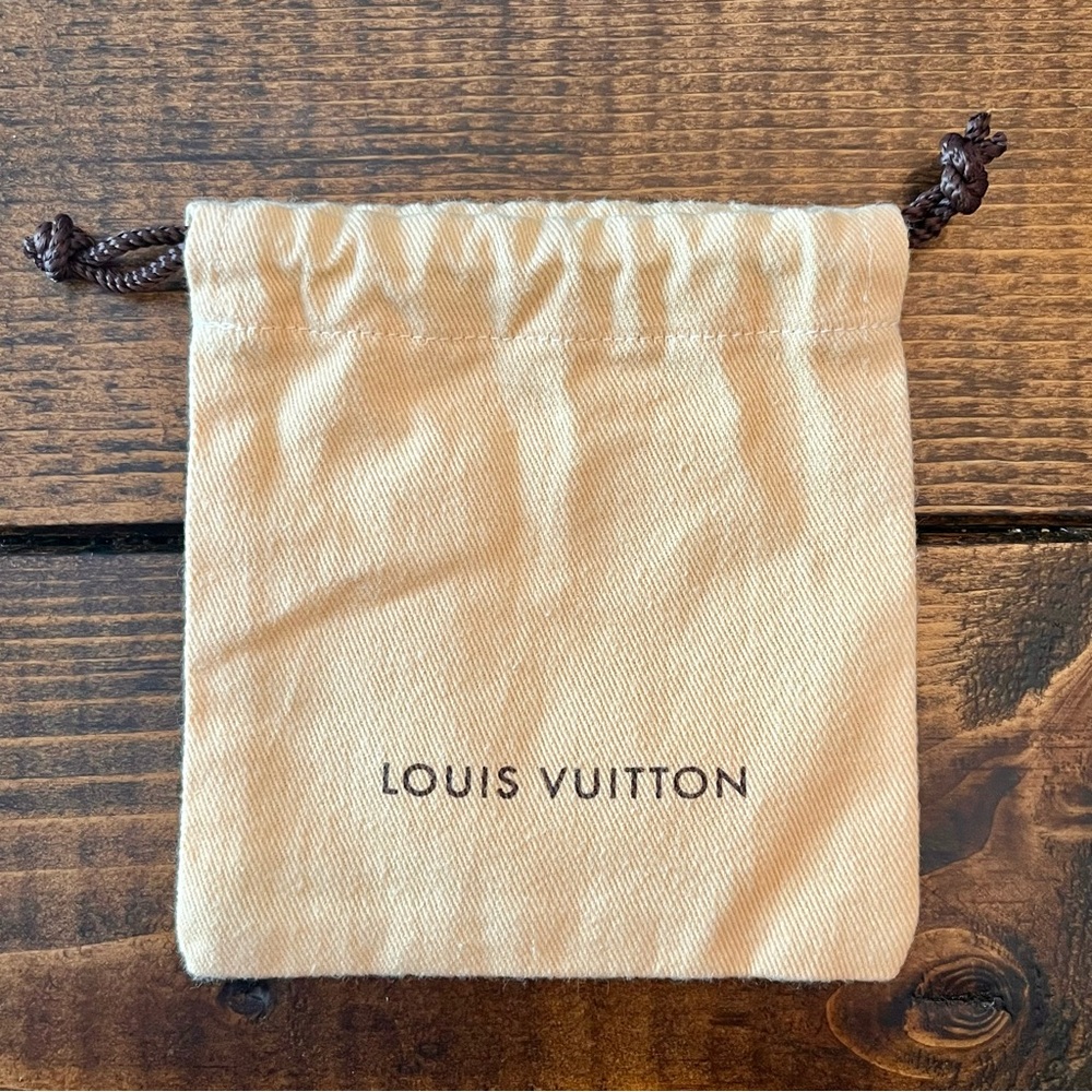 Louis Vuitton Tan Drawstring Jewelry/Accessory Bag Pouch